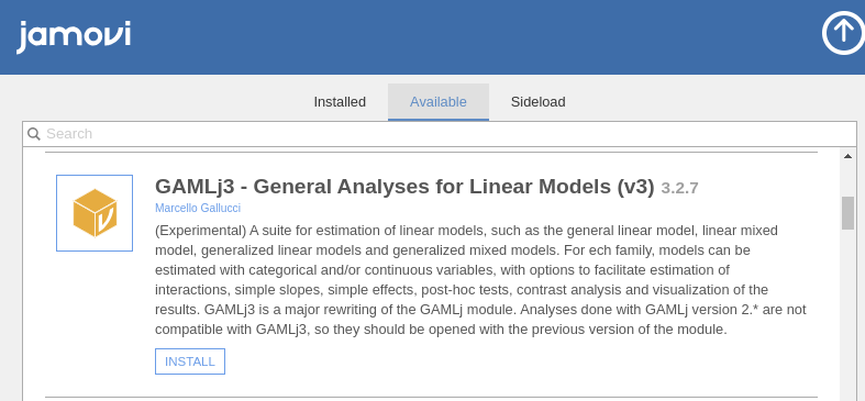 GAMLj: General Analyses for the Linear Model in Jamovi