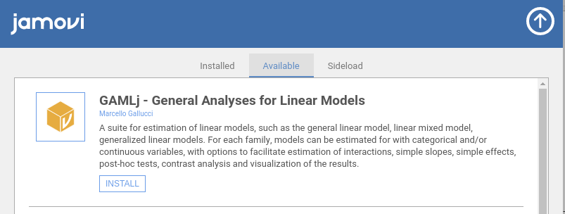 GAMLj: General Analyses for the Linear Model in Jamovi